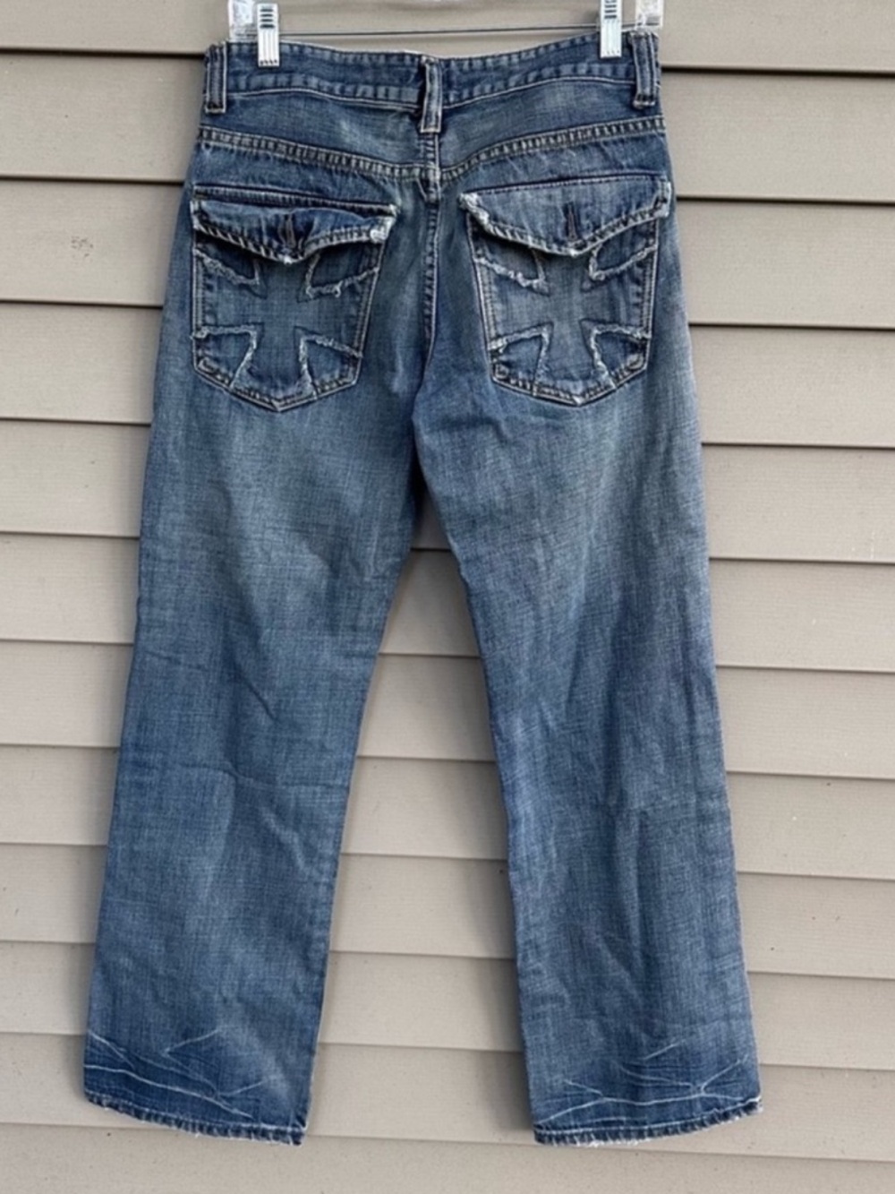 Vintage Y2K cross pocket jeans boot cut 29x32